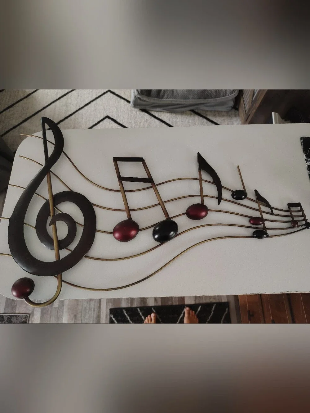 Musical Notes Metal Wall Art